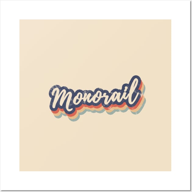 Monorail Retro Vintage Wall Art by FandomTrading